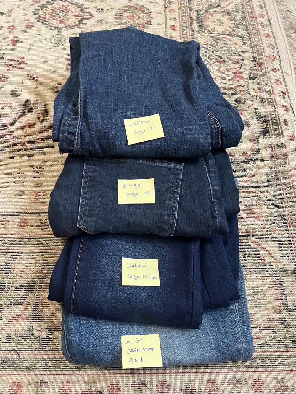 Designer jeans size 10 Set of 4